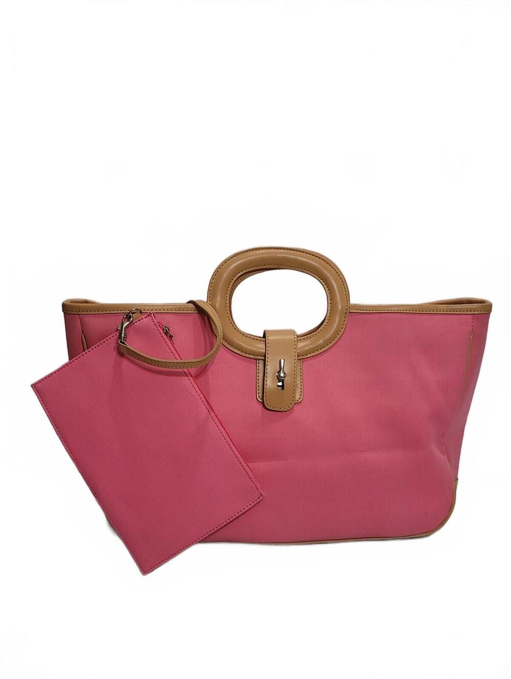 Vintage Pink Preston & York Top Handle Tote